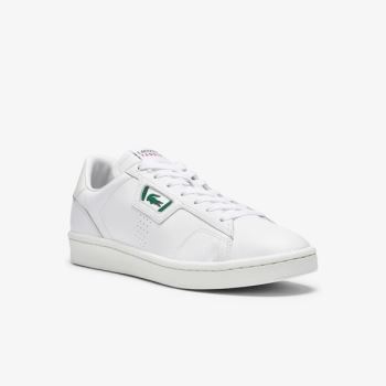 Lacoste Masters Classic Leather Sneakers - Tenisky Pánské Bílé / Bílé | CZ-kWRt1p